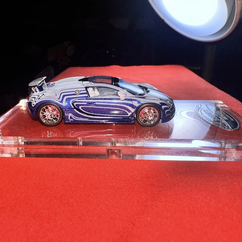 1/64 Mortal Bugatti Veyron Super Sport Diecast Car Modelo Panda Gulf Collection Foto 4 de 4