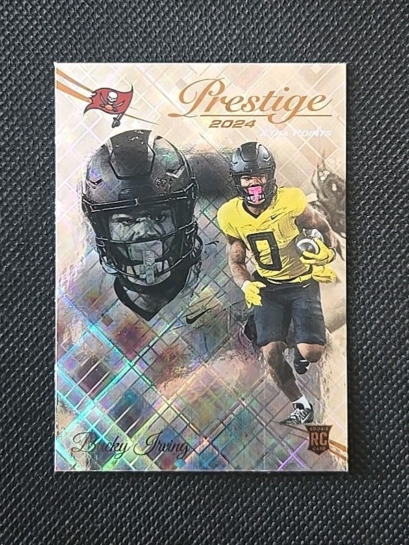 2024 Panini Prestige - Bucky Irving Xtra Points Diamond #379 (RC). Tampa Bay