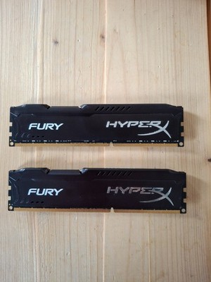 2x 8GB Kingston Hyper X Fury HX318C10FBK2/16 16GB DDR3 1866MHz PC3-14900U PC RAM