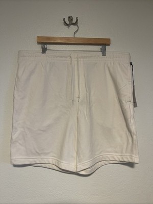 Goodfellow Every Wear Men's Size XL 40/42 Soft Fleece White Feather Shorts