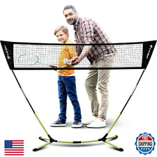 Badminton Net - Portable, Instant Setup Tool Free for Backyard Fun Beach