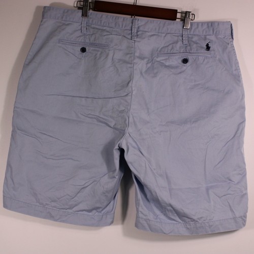 Polo Ralph Lauren Shorts Mens Sz 40 Light Blue Chino embroidered Logo 40.5x9.75 - Picture 2 of 9