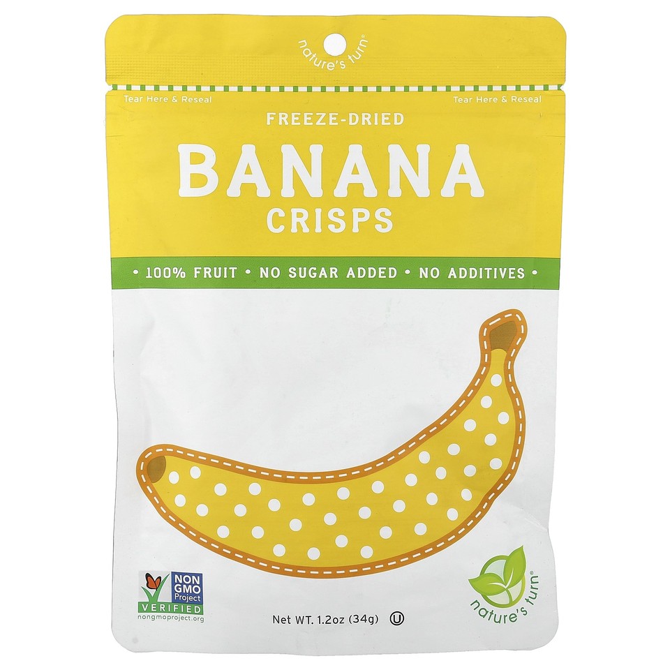 Freeze-Dried Banana Crisps, 1.2 oz (34 g)