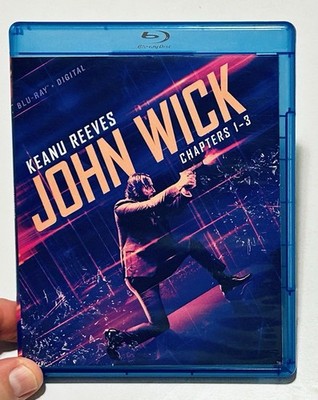 John Wick: Chapters 1-3, (Keanu Reeves), 3 BluRay Disc Set