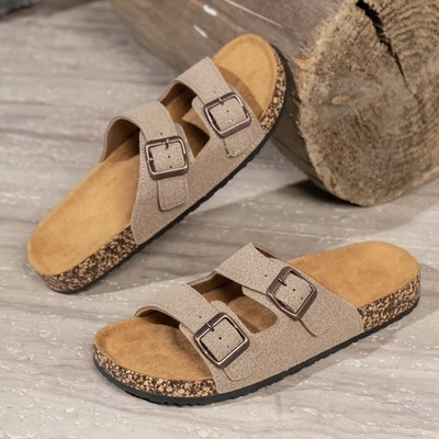 stock style flip-flops, unisex, summer retro fashionable plus-size sandals UK - Image 1 of 4