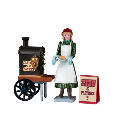 Lemax-42329-184, Savory & Sweet Pies, Set/3, Weihnachtsdorf, Weihnachtsfiguren