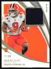 2021 Panini Immaculate Collegiate Gloves 75/80 Travis Etienne Rookie #GL-TE JM9