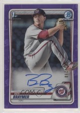 2020 Bowman Chrome Prospects Purple Refractor /250 Ben Braymer #CPA-BB Auto 09we