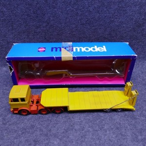 Gescha 3010 Mercedes Low Loader Low Boy Truck & Trailer 1:50 Used In Box