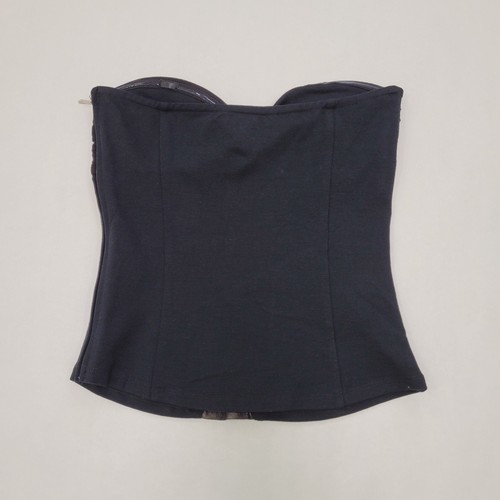 Urban Behavior Women's Strapless Twisted Corset Top Color Black Size M - Picture 3 of 7