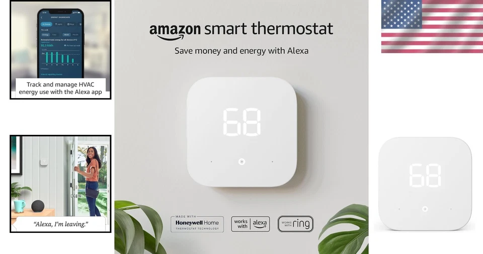Amazon Smart Thermostat - Energy Saving Technology - Image 2 of 4