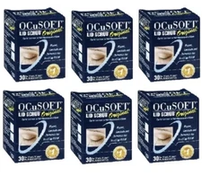 6 - OCuSOFT Lid Scrub Eyelid Cleaner Original Pre-Moistened Pads 30 Exp 07/25