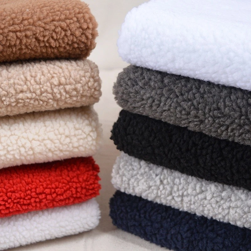 50cm Weich Sherpa Fleece Pelz Futter Stoff Thermal Lammfell Materialien Tuch - Bild 3 von 4