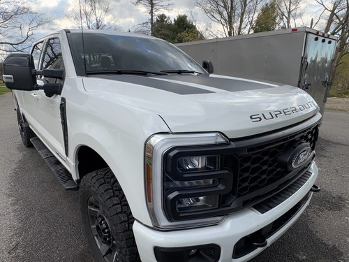Fits Ford F350 F250 Super Duty Hood Stripes Vinyl Graphics Decal 2023 2024 - Picture 4 of 8