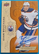2018-19 Evan Bouchard Upper Deck Engrained Rookie Autograph RC Auto #83