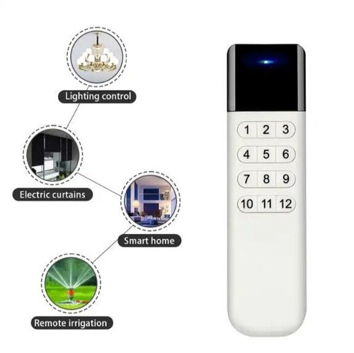 12 Buttons Remote Home Garage Door Electric Curtains Universal RF Remote Control - Picture 12 of 12