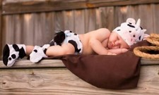 Cow Diaper Cover 0/3M Princess Paradise Baby's Cuddly Deluxe Calf TF