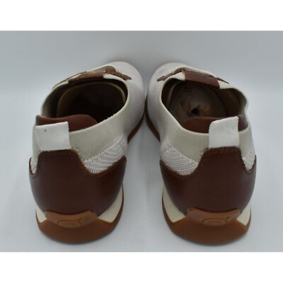 Born Mens Size 8 Barrett Leather Fabric Knit Combo Slip On  display picture 3