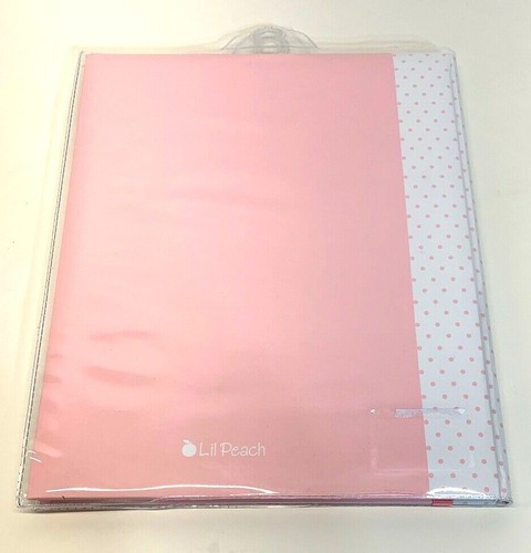 BRAND NEW LIT PEACH BABY TODDLER GIRL PINK MEMORY PHOTO ALBUM BOOK SCRAPBOOK - Picture 2 of 3