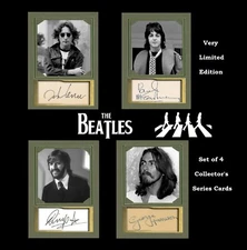 AWESOME Set 4 BEATLES JOHN PAUL GEORGE RINGO Memorabilia Collectible Art Card 70