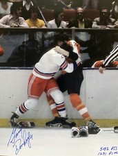 Gary DORNHOEFER Signed 8x10 Photo!  Philadelphia Flyers Legend! W/ Inscrip W/COA