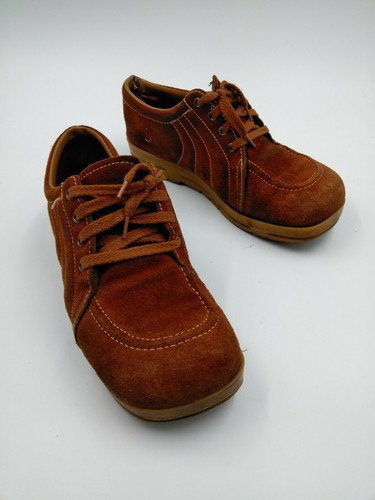 Red Leather Suede Rubber Soles 1970s | eBay