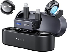 BOYA BOYALINK 3 Wireless Lavalier Microphone, AI Noise Cancellation, 48kHz/24Bit