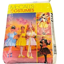 McCalls Costumes Sewing Pattern P213 Includes Princess Witch & Fairy Outfits Siz