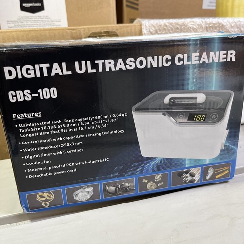 CDS100 Digital Ultrasonic Cleaner with TouchSensing Controls Home and