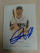 2006 Toby Hall Autographed Allen & Ginter's Topps Tampa Bay Devil Rays 