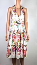Adrianna Papell Women's Floral Open Back Knee-Length Sleeveless Dress size 6