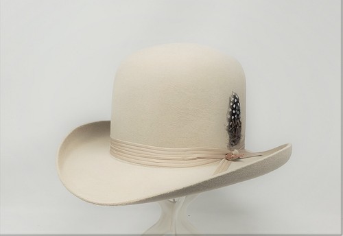 CROWN FUR FELT HOMBURG HAT | eBay