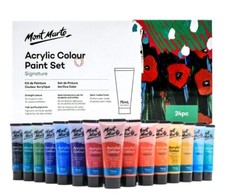 Acrylfarben Set - 12 / 24 Farben, je 75 ml Tu...