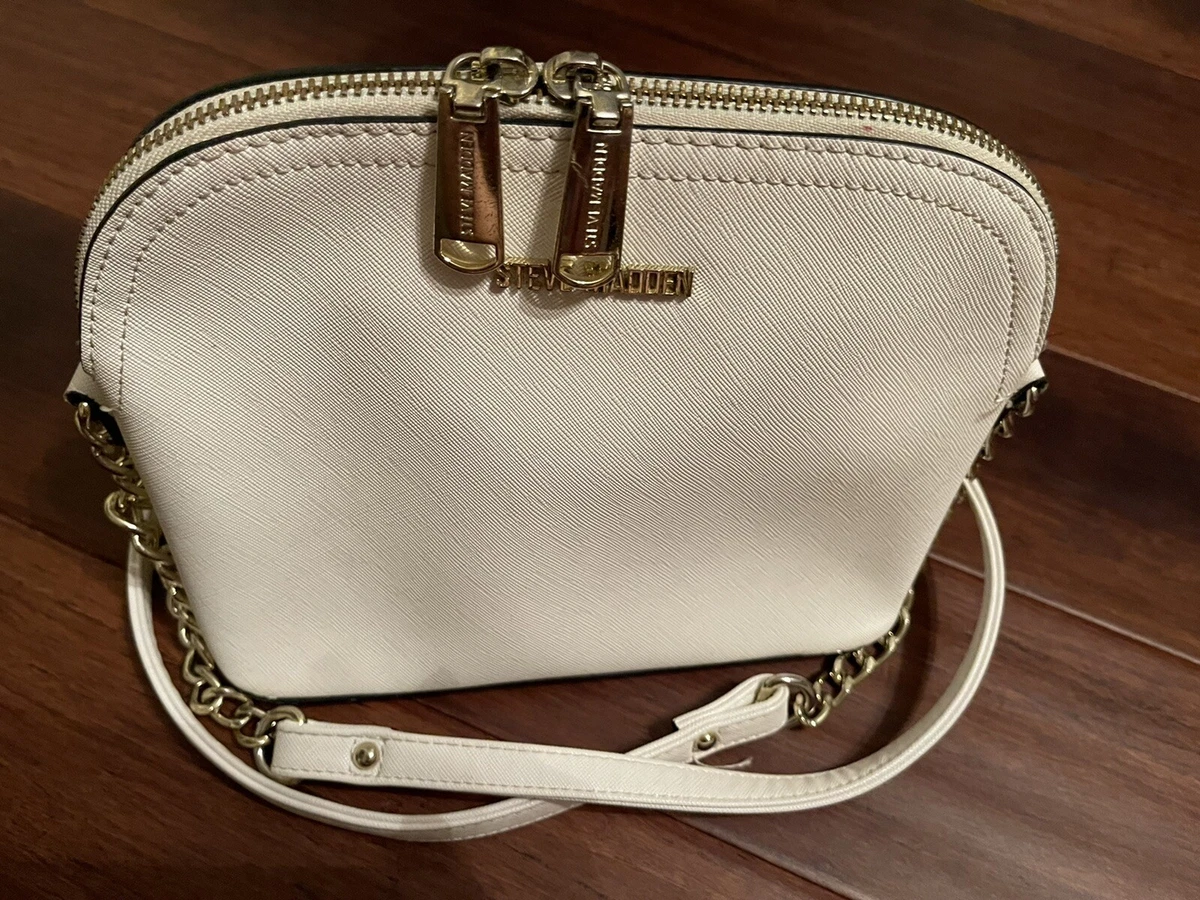 STEVE MADDEN SMALL WHITE CROSSBODY PURSE BAG