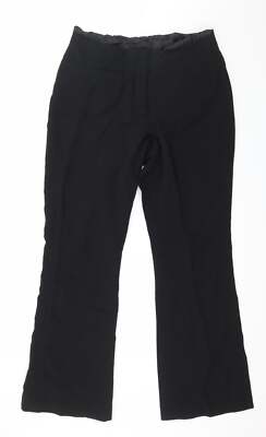Bay Damen schwarz Polyestermischung Hose Größe 14 L30 in