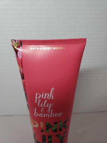 Bath and Body Works Pink Lily & Bamboo Body Cream w/ Tahitian Monoi Oil 8 oz - Picture 2 of 4