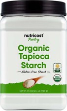 Almidón de tapioca orgánico Nutricost (AMIDO) sin gluten y OGM - 2,5 LB ¡Fantástico!