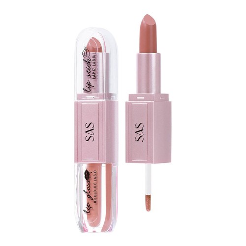 2 In 1 Lipstick & Liquid Lipstick Double Ended Lip Gloss And Lipstick Finish - Picture 52 of 59