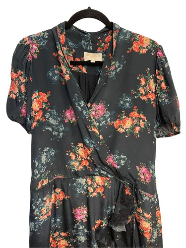 Rococo Sand Short Dress Mini Wrap Floral Size M - Picture 4 of 7
