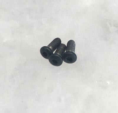 Black T6 Torx Screws For Spyderco Pocket Clip Efficient C216GP C216GPBK Knife