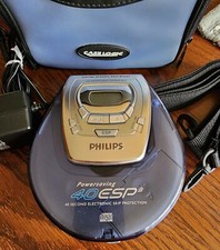 Philips 40 ESP3 Cassette Player Cd Rewritable Compatible With Case And Charger