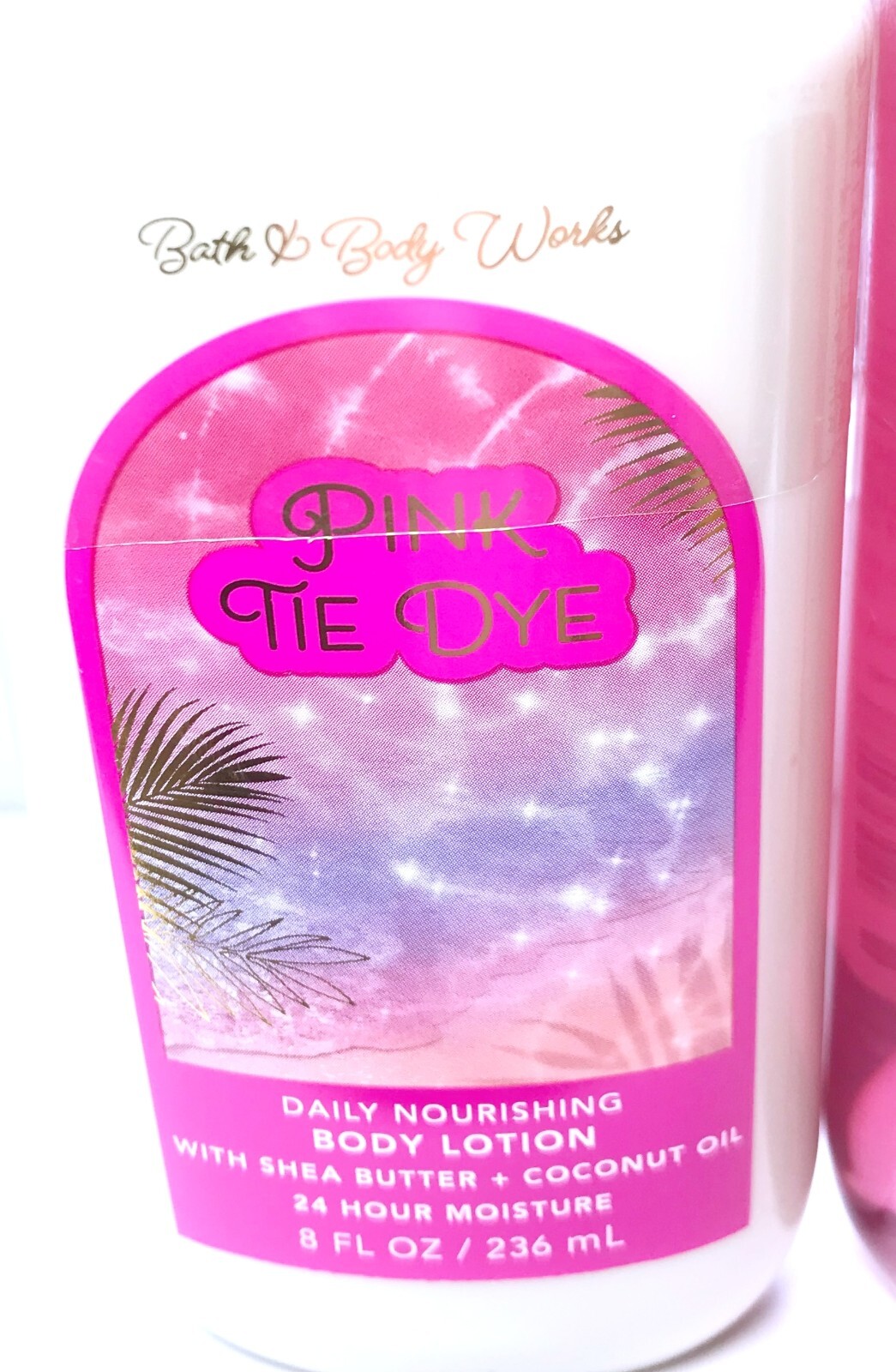 Bath & Body Works PINK TIE DYE Fragrance Mist Body Lotion Shower Gel Wash 3pcs