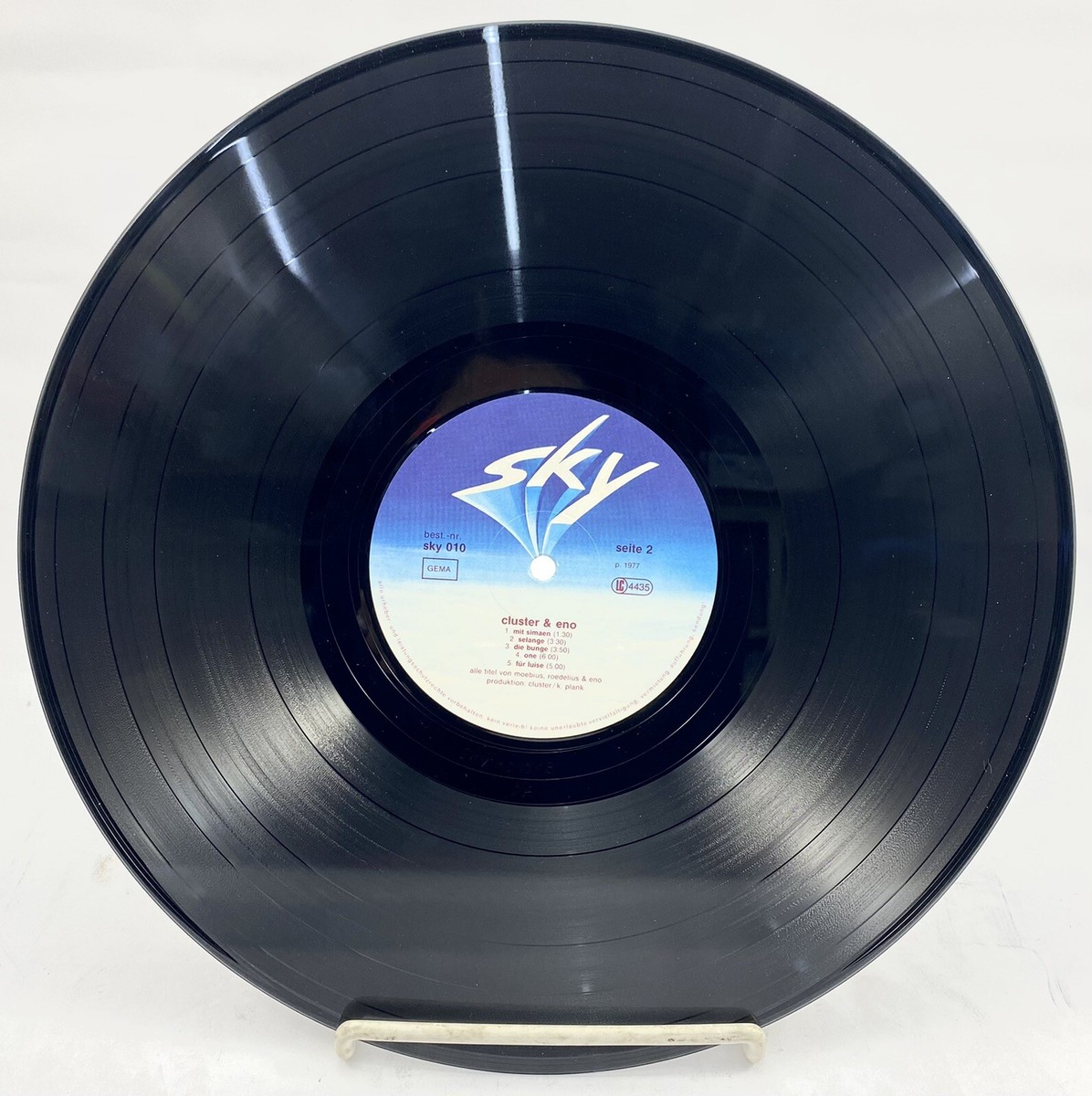 CLUSTER AND ENO 1977 LP EXC Vinyl Record Sky GERMANY Electronic