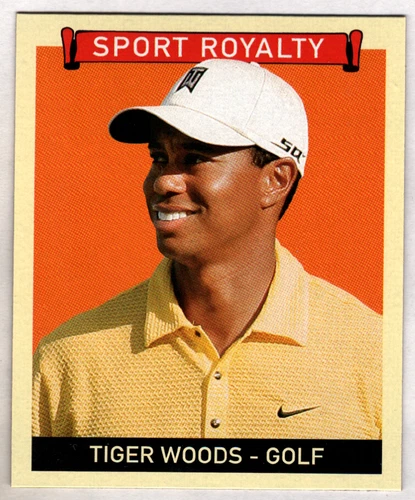 Tiger Woods 2008 Upper Deck Goudey Sport Royalty Mini Red Back #330