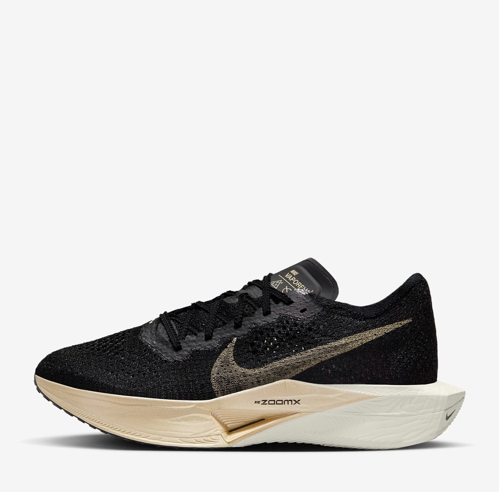 Nike ZoomX VaporFly Next% 3 Black Gold Size 8.5 Running Shoes