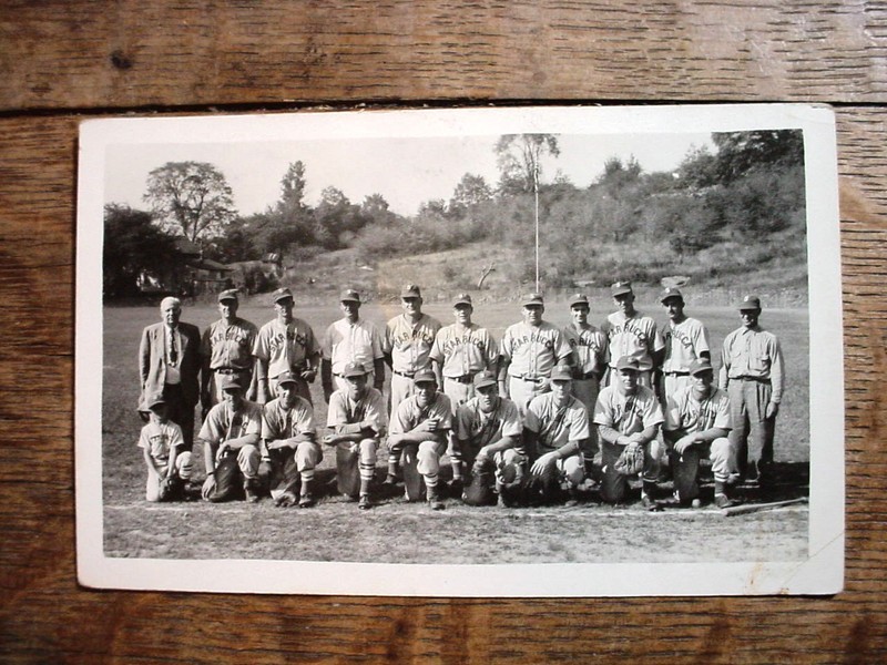 STARRUCCA PA. Baseball Team  RPPC Real Photo POSTCARD 1940s