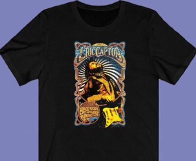 Eric Clapton T SHIRT ART new slow hand player Rock music guitar Tshirt Page