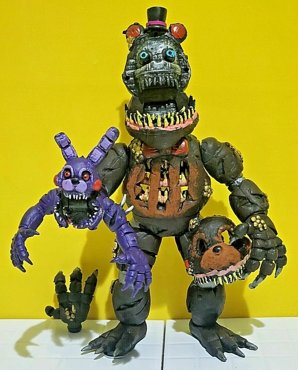 mexican JUMBO ANIMATRONIC TWISTED FREDDY size 9.50 FNAF five nights at  freddys