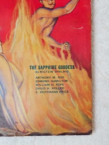 Weird Tales Pulp Magazine Feb 1934 VG Brundage Sapphire Goddess Robert E. Howard - Picture 4 of 24