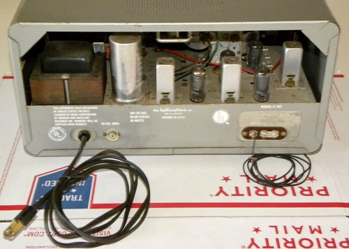 Vintage HALLICRAFTERS S-107 Mark II Shortwave Amateur Ham Radio Receiver ~ Works - Zdjęcie 6 z 11